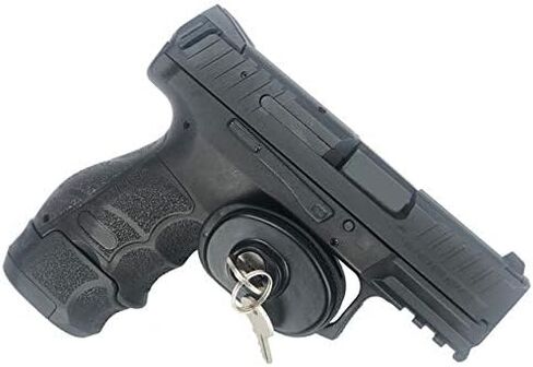 5-Pack GUN TRIGGER LOCKS - Keyed Alike - Gun Security Safety Lock - Set of 5, Black in Kuwait