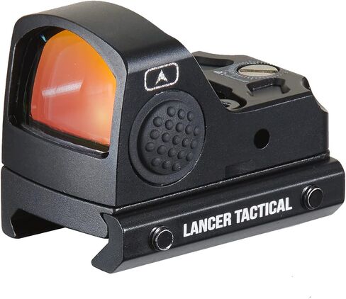 Lancer Tactical Mi-cro Red Dot Airsoft Sight w/Riser Mount Comptiable with Knightshade (Color: Black) in Saudi Arabia