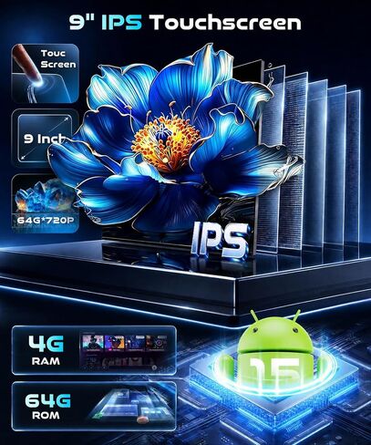 4+64G 9" Car Stereo for VW Volkswagen Seat Golf Passat Jetta Beetle Tiguan in Kuwait
