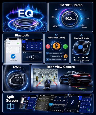 4+64G 9" Car Stereo for VW Volkswagen Seat Golf Passat Jetta Beetle Tiguan in Kuwait