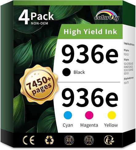 colorfly 936e Ink Cartridges Combo Pack Replacement for HP 936e(4 Pack) in Saudi Arabia