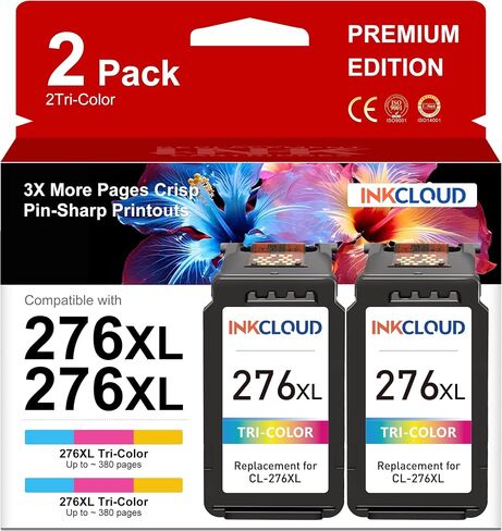 276XL Color Ink Cartridge Replacement for Canon PG-276 276XL PG276 276 XL in Kuwait