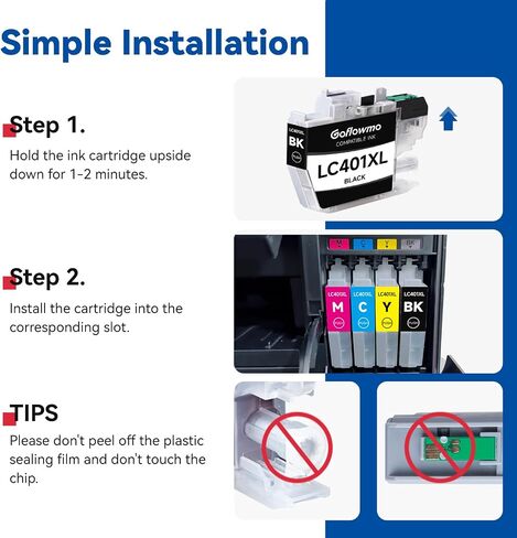 LC401XL Ink Cartridges Compatible for Brother Printer LC401 401XL 10-Pack in Kuwait