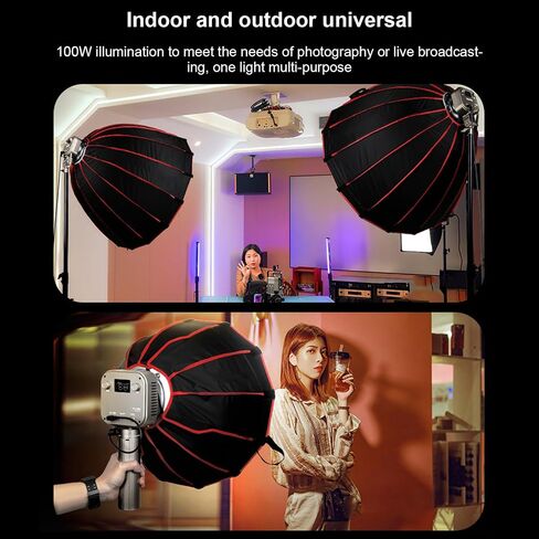Cryfokt 100W COB LED Video Light with BowensMount 3000 to 6500K Ra97 for in Saudi Arabia