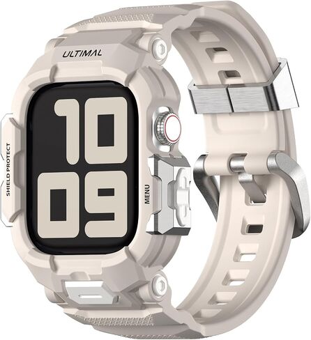 ULTIMAL Rugged Sport Band with Case Compatible for Apple Watch 49mm in Saudi Arabia