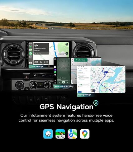 Car Stereo Radio for Toyota Tacoma 2016-2023, Wireless CarPlay Android Auto in Kuwait
