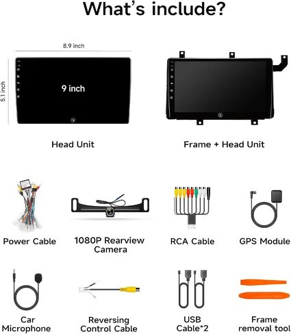 Car Stereo Radio for Toyota Tacoma 2016-2023, Wireless CarPlay Android Auto in Kuwait