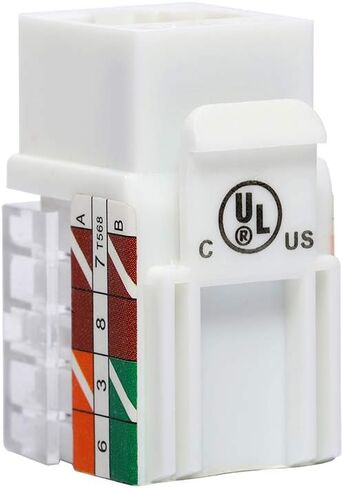 VCE Cat6A RJ45 Keystone Jacks UL Listed 50-Pack, 110-Type UTP Modular Jacks in Saudi Arabia