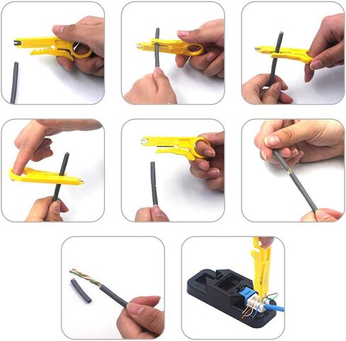 VCE Cat6A RJ45 Keystone Jacks UL Listed 50-Pack, 110-Type UTP Modular Jacks in Saudi Arabia