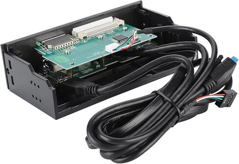 Internal Card Reader, 5.87 Inch USB 3.0 Hub with 5 Ports 6 Card Slots Multifunction Interface, Equipped with ESATA and USB 3.1 Port for .25 Inch Drive Bay in Saudi Arabia