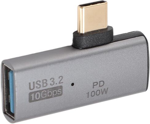 lyrlody USB C to USB 3.2 Adapter, 10Gbps, Right Angle in Saudi Arabia