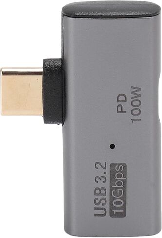 lyrlody USB C to USB 3.2 Adapter, 10Gbps, Right Angle in Saudi Arabia
