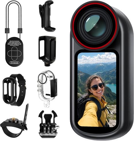 4K Mini Body Camera with 1.5" Screen, WiFi Magnetic Wearable POV in Kuwait