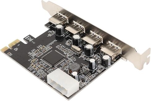 بطاقة توسيع PCIe USB2.0 4 منافذ عالية الثبات وسهلة in Kuwait