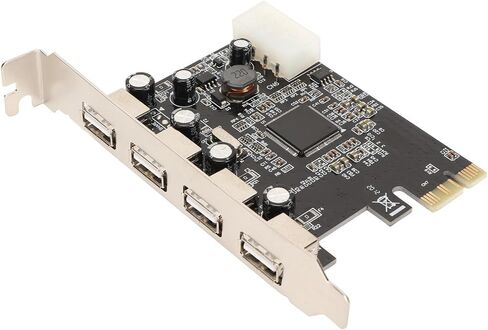 بطاقة توسيع PCIe USB2.0 4 منافذ عالية الثبات وسهلة in Kuwait