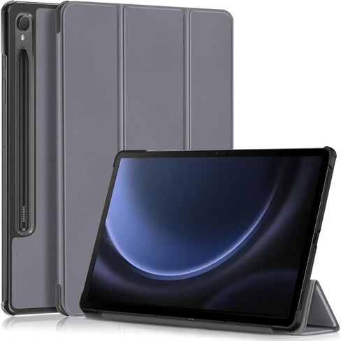 Case for Samsung Galaxy Tab S9 FE SM-X510/SM-X516 11inch Tri-Fold Smart Tablet,Ultra Slim Lightweight Stand Hard PC Back Shell Folio Cover,Auto Sleep/Wake(Rose Gold) in Saudi Arabia