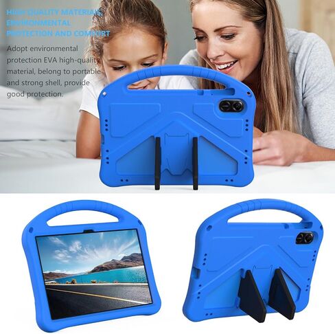 for Honor Pad X8 Pro Case 11.5inch Lightweight EVA Shock-Proof Tablet Shockproof, Handle Stand Protective with Shoulder Strap Kids(Blue) in Saudi Arabia