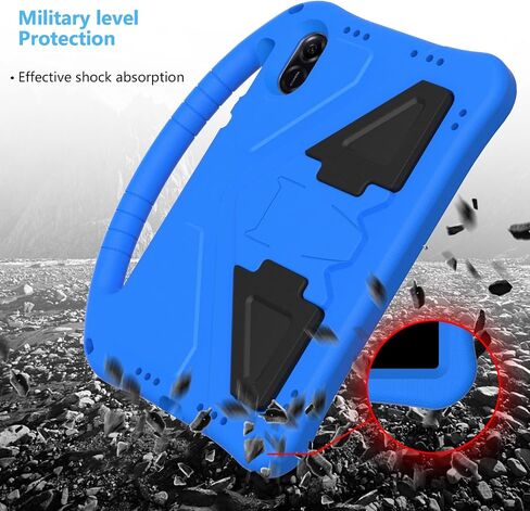 for Honor Pad X8 Pro Case 11.5inch Lightweight EVA Shock-Proof Tablet Shockproof, Handle Stand Protective with Shoulder Strap Kids(Blue) in Saudi Arabia