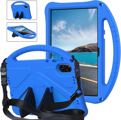 for Honor Pad X8 Pro Case 11.5inch Lightweight EVA Shock-Proof Tablet Shockproof, Handle Stand Protective with Shoulder Strap Kids(Blue) in Saudi Arabia