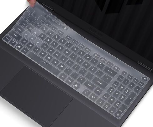 Keyboard Cover Skin for 2025 ASUS TUF Gaming 16" F16 FX608 FX608JH FX608JPR FX608JMR FX608JP FX608LP FX608LM Series Laptop Keyboard Skin Protector, 2025 ASUS TUF Gaming F16 Accessories, Clear in Saudi Arabia