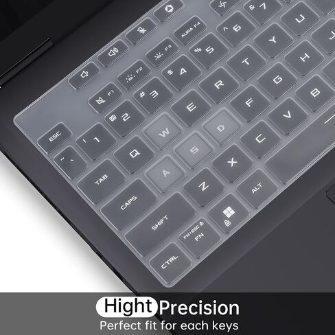 Keyboard Cover Skin for 2025 ASUS TUF Gaming 16" F16 FX608 FX608JH FX608JPR FX608JMR FX608JP FX608LP FX608LM Series Laptop Keyboard Skin Protector, 2025 ASUS TUF Gaming F16 Accessories, Clear in Saudi Arabia