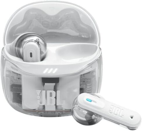 JBL Tune Flex 2 - True Wireless Noise Cancelling Earbuds Spatial Sound and Smart Ambient Technology, 6 mics for Perfect Calls, up to 48Hrs of Playback, IP54 Dust & Water Resistant (Ghost White) in Saudi Arabia