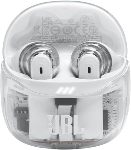 JBL Tune Flex 2 - True Wireless Noise Cancelling Earbuds Spatial Sound and Smart Ambient Technology, 6 mics for Perfect Calls, up to 48Hrs of Playback, IP54 Dust & Water Resistant (Ghost White) in Saudi Arabia