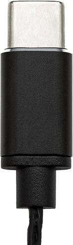 Tube Headphones, Anti-Radiation Earbuds with USB-C Jack, EMF Free Earphones for Safe and Clear Audio, Mic and Volume Control, Comfortable Fit. (Black) in Saudi Arabia