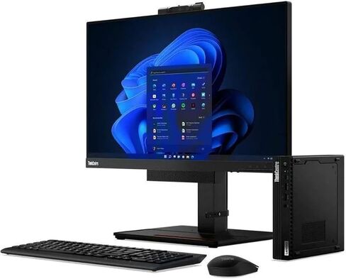 Lenovo ThinkCentre M90q Gen 3 Tiny Desktop Computer, Intel Core i5-12500 3.0GHz, 16GB RAM, 256GB SSD, Windows 11 Pro, Black (Renewed) in Saudi Arabia