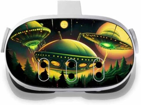 Speed Demon Skin Decal Compatible with Meta Quest 3 - Alien Encounter - Virtual Reality Vinyl Wrap in Saudi Arabia