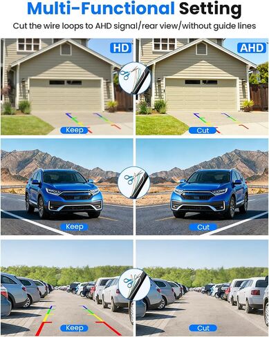 AHD1080P Backup Camera for Cars, CCD Sensor (Outperforms CMOS),Black in Saudi Arabia