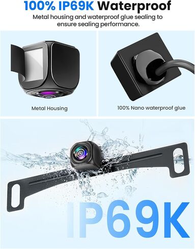 AHD1080P Backup Camera for Cars, CCD Sensor (Outperforms CMOS),Black in Saudi Arabia