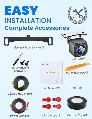 AHD1080P Backup Camera for Cars, CCD Sensor (Outperforms CMOS),Black in Saudi Arabia