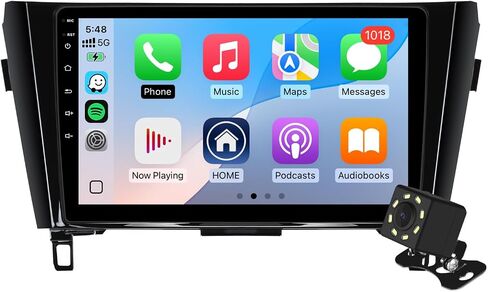 4Core+64G 10.1 Inch IPS Touchscreen Android 14 Car Stereo for Nissan Rogue X-Trail Qashqai 2014-2018 with Wireless CarPlay & Android Auto Car Radio, Support WiFi 6, Bluetooth,5.4, Backup Camera, SWC in Saudi Arabia