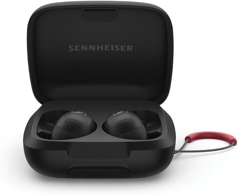 Sennheiser Momentum Sport - Earbuds with Sport Sound Tuning and Adaptive ANC, Secure Fit, 24-Hour Battery Life, Fitness Tracker for Body, Black in Saudi Arabia