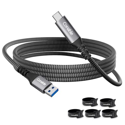 USB A to USB C Cable 6 FT, 10Gbps Data 60W 3A Fast Charging Cable, Braided in Kuwait
