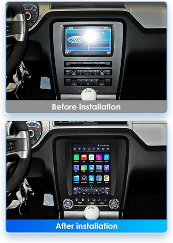 9.7Inch HD Touchscreen Stereo Car Radio Upgrade for Ford Mustang 2010-2014, 8 Core 4GB+32GB Android14 GPS Navigation with Wireless Carplay | Android Auto WiFi Bluetooth AM FM SWC DSP in Saudi Arabia