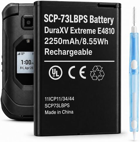 SCP-73LBPS 2250mAh Battery for Kyocera DuraXV Extreme E4810 + Clean Tool in Kuwait