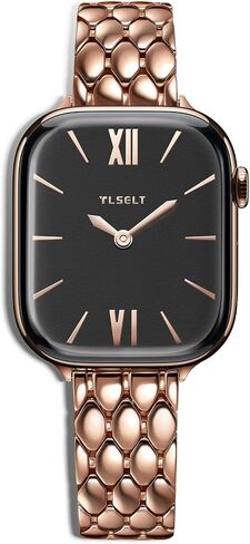 Stainless Steel Band Compatible with Apple Watch for Women 38/40/41/42/44/45/46/49mm, Dressy Fancy Metal Strap for iWatch Series 11 10 9 8 7 6 5 4 3 SE Ultra 3 2 1 in Saudi Arabia
