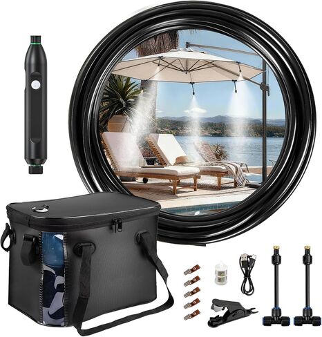 26 FT Portable Misting System for Outside Patio Mister for Summer Cooling in Saudi Arabia