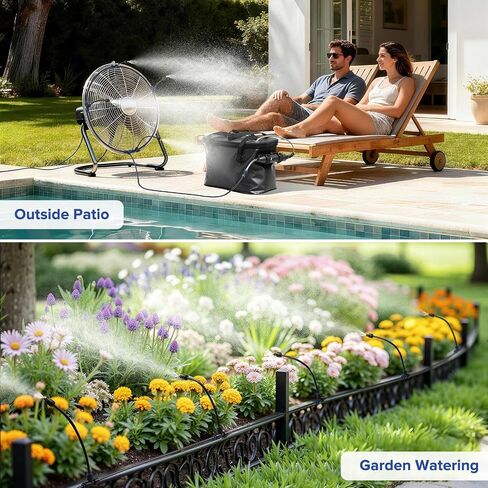 26 FT Portable Misting System for Outside Patio Mister for Summer Cooling in Saudi Arabia