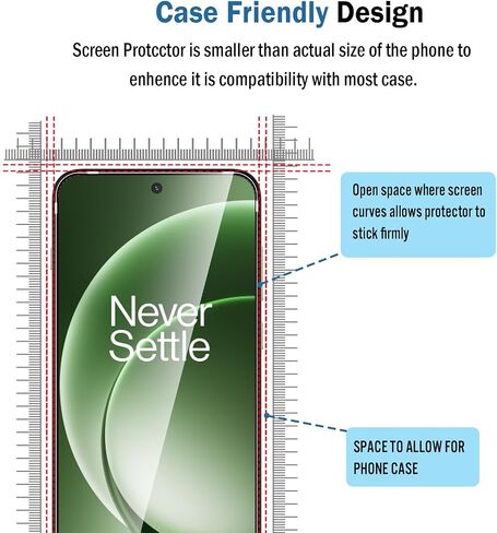 2+2 Pack for OnePlus 15R Screen Protector with Camera Lens Protector,Full Coverage 9H Tempered Glass Film,HD Clear Scratch Resistant,Bubble-Free for One Plus 15R Screen Protector in Saudi Arabia