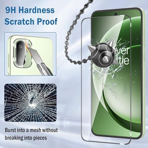 2+2 Pack for OnePlus 15R Screen Protector with Camera Lens Protector,Full Coverage 9H Tempered Glass Film,HD Clear Scratch Resistant,Bubble-Free for One Plus 15R Screen Protector in Saudi Arabia