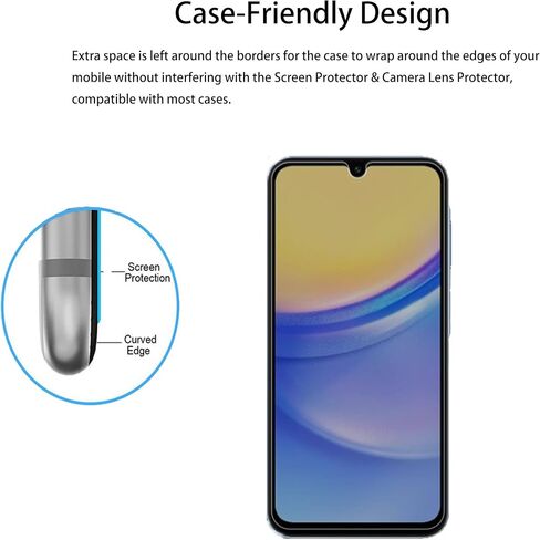3Pack Privacy Screen Protector For Samsung Galaxy A15 5G Anti Spy Private Tempered Glass Film in Saudi Arabia