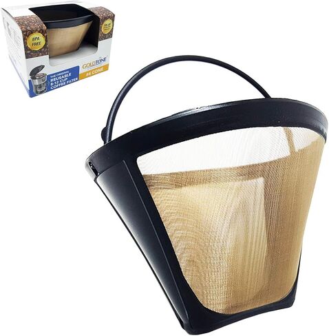 GoldTone Brand Reusable #4 Cone Coffee Filter fits Ninja Coffee Makers and Brewers. BPA-Free in Saudi Arabia