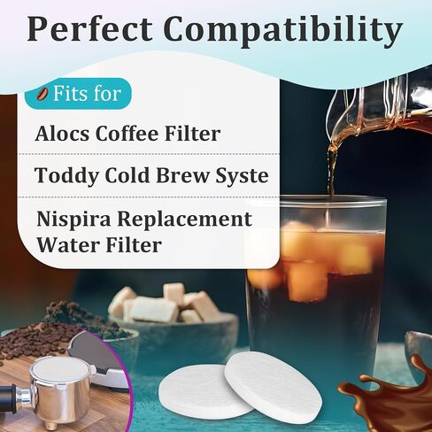 20 Pcs Cold Brew System Felt Filters Compatible With Toddy in Saudi Arabia