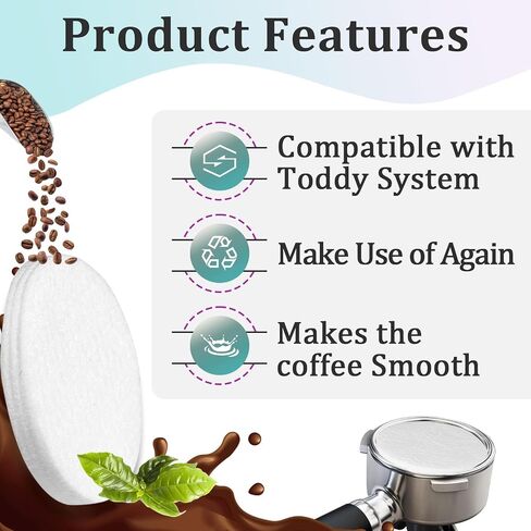 20 Pcs Cold Brew System Felt Filters Compatible With Toddy in Saudi Arabia