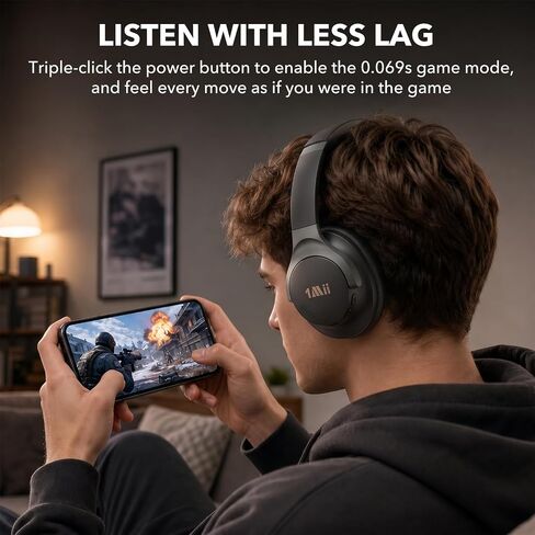 1Mii Active Noise Cancelling Headphones for Gaming & Airplane Travel in Saudi Arabia