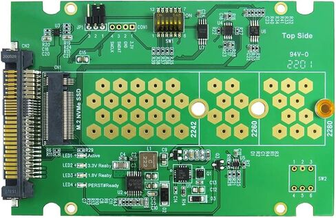 PCIe Gen 4 16GT/s Gen-Z (SFF-8639) to M.2 NVMe Adapter in Saudi Arabia