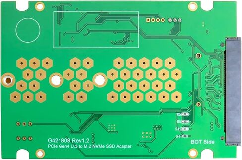 PCIe Gen 4 16GT/s Gen-Z (SFF-8639) to M.2 NVMe Adapter in Saudi Arabia
